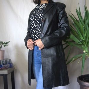 Long Leather Coat